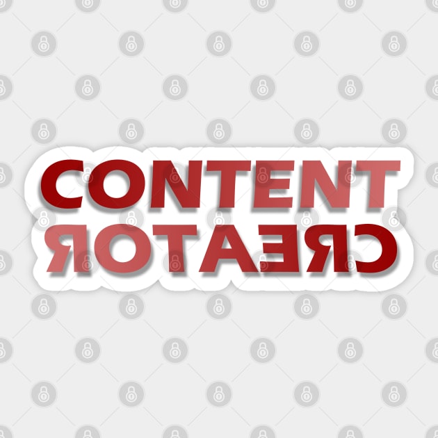 Content Creator - 12 Sticker by SanTees
